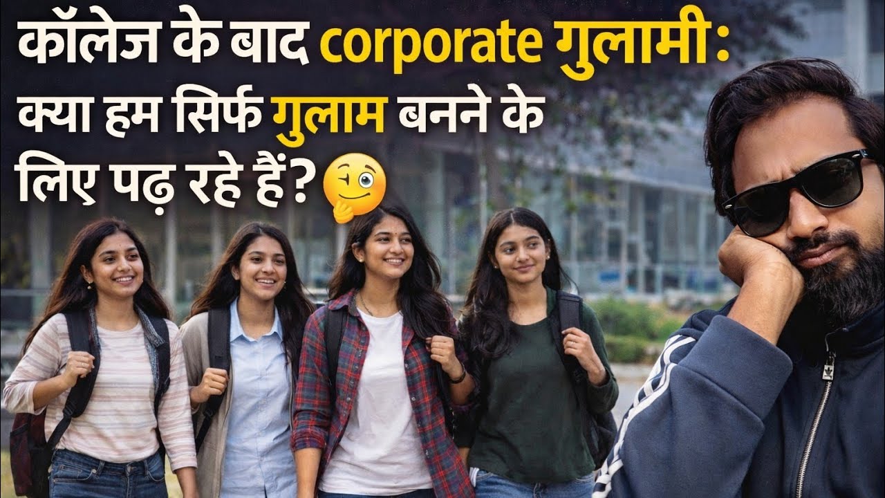 Corporate Slave: क्यों कॉलेज के बच्चे नौकरी के पीछे भटक रहे हैं? (Dark Reality)🫥🫥🫥#rationalmanish 