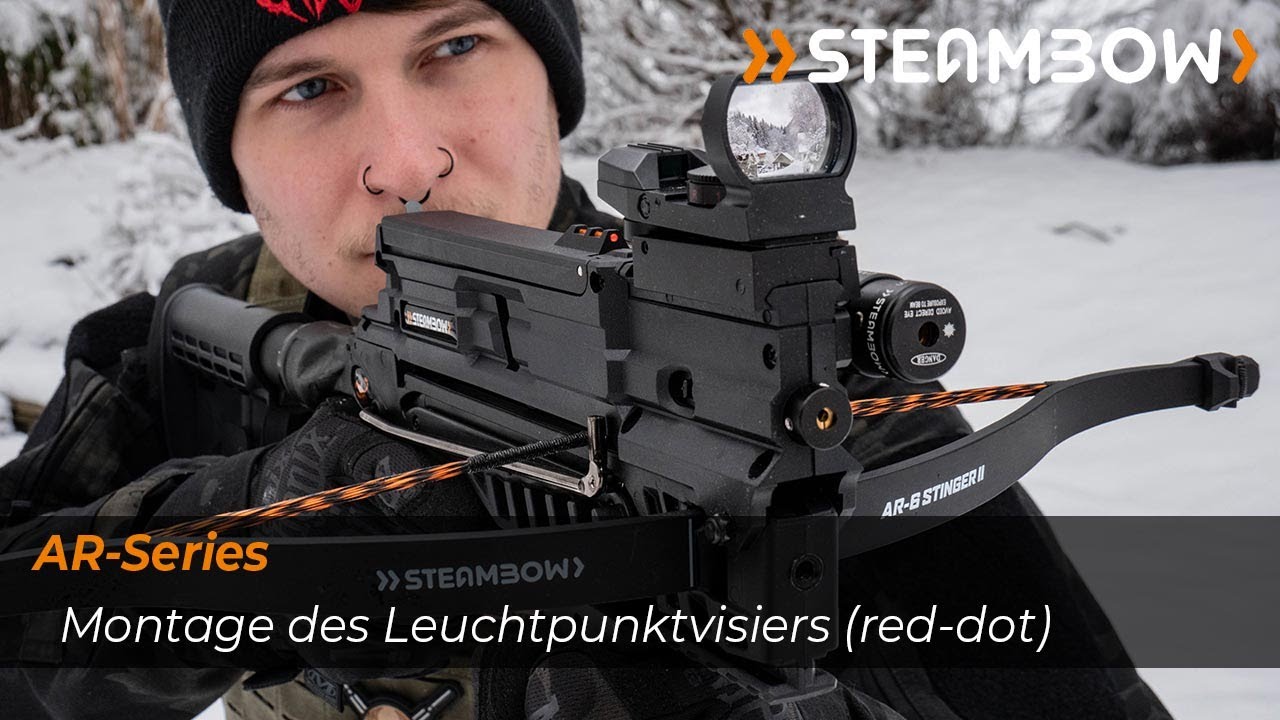 Montage und Verwendung des Steambow Rotpunktvisiers auf einer Tactical