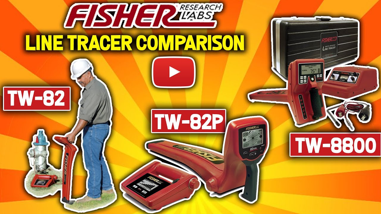Fisher TW-82 vs TW-82P vs TW-8800 Digital Line Tracer Review Comparison