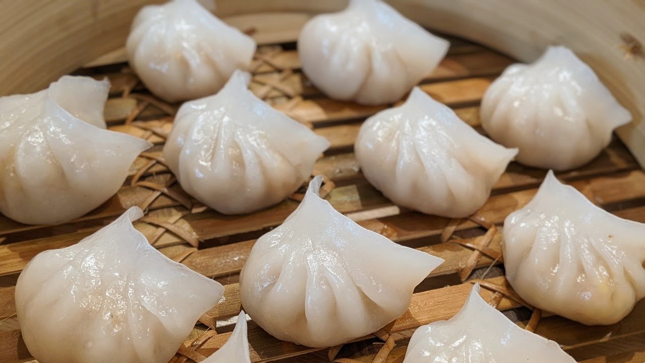 RECETTE DE HA KAO (HAR GOW) - DIM SUM SHRIMP DUMPLINGS - HOP DANS LE WOK