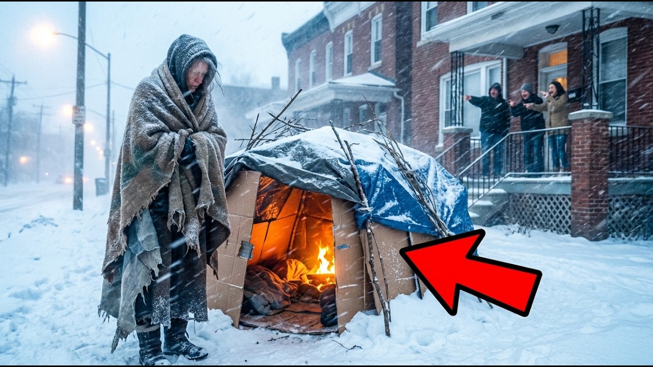 Neighbors Laughed When This Homeless Woman Built a Shelter — Until the Blizzard Hit