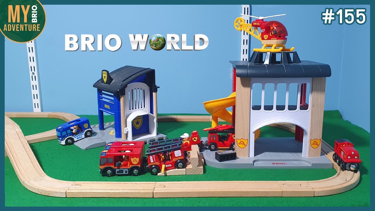 Fire & Police 50 Piece BRIO Train Set [155]