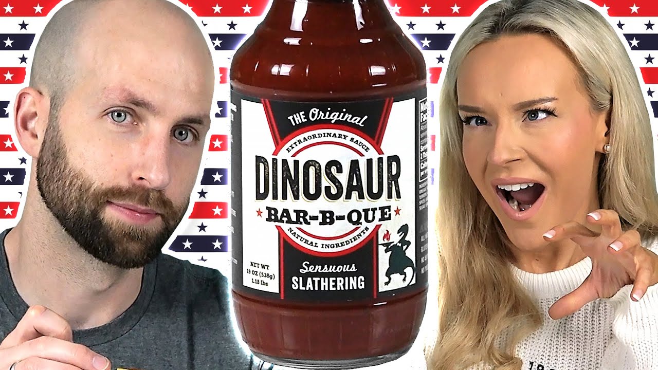 Irish People Try Dinosaur BBQ Sauces