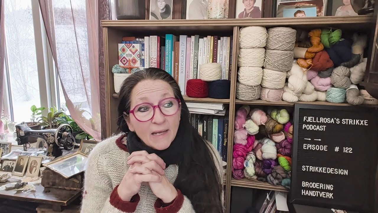 Episode 122 som ble veldig forsinket. Den med tema Designprosessen min. Nytt design ute og snart 5år