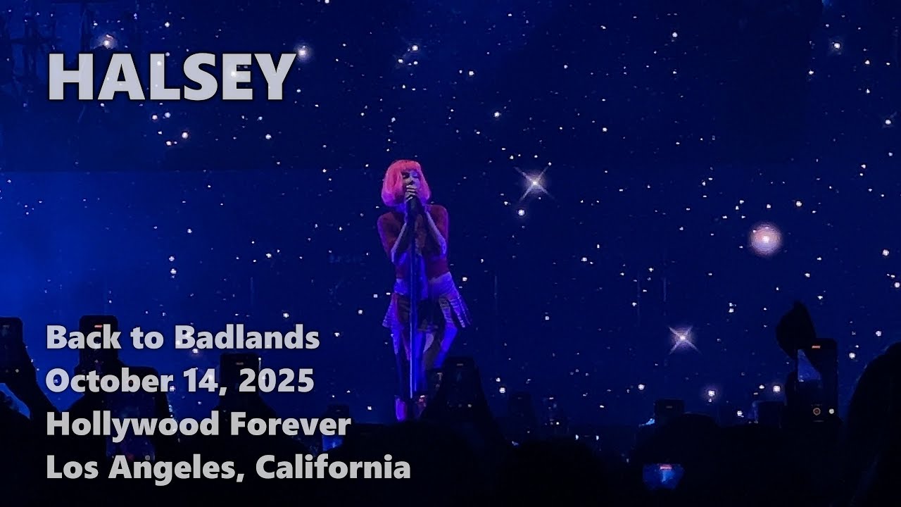 Halsey · 2025-10-14 · Back to Badlands · Hollywood Forever · Los Angeles · full live show