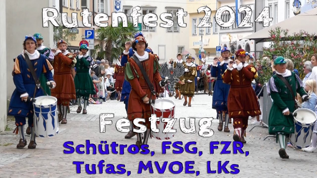 Rutenfest 2024 - Einige Trommlergruppen am Festzug - SchüTros - FSG - FZR - Tufas - MVOE - LKs