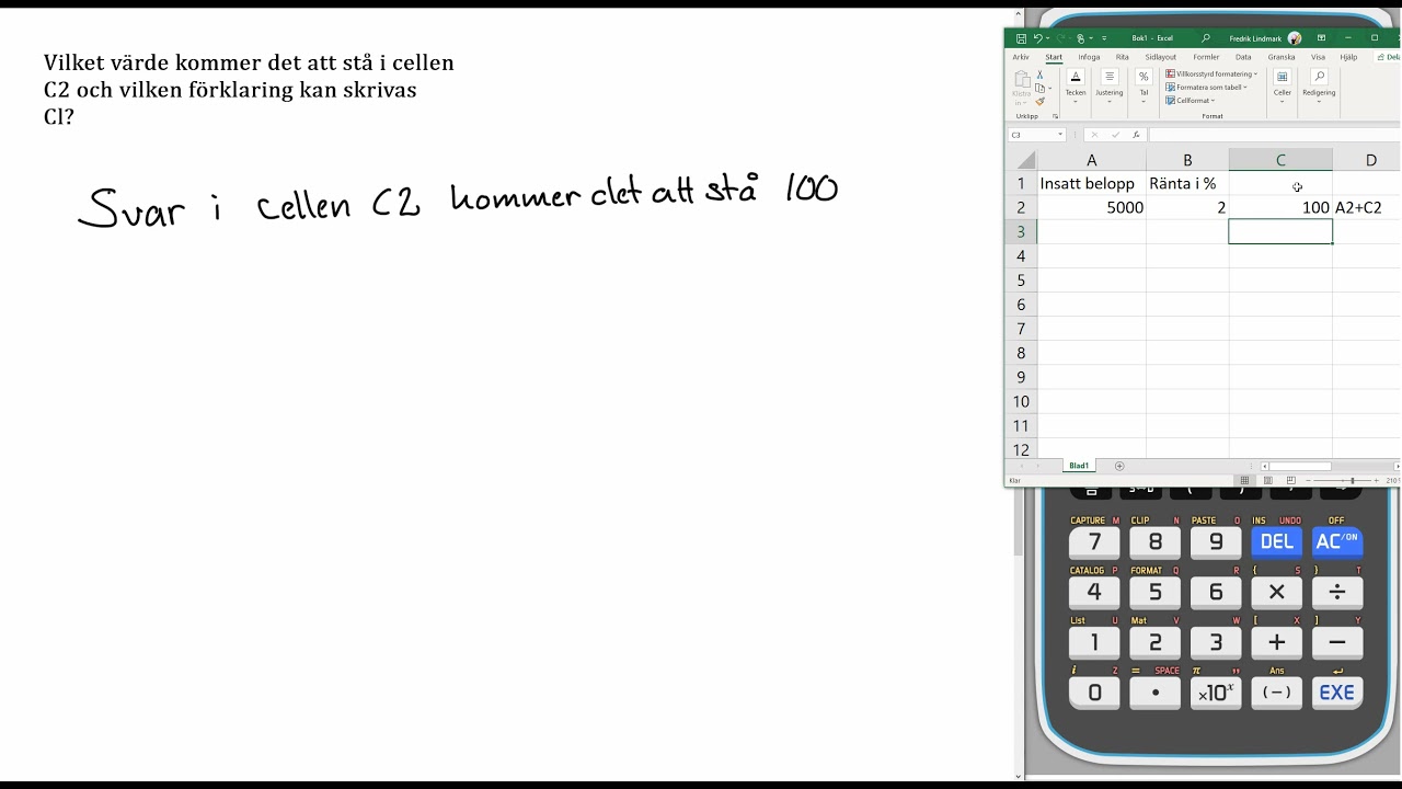 Matematik 5000+ 1b Uppgift 4354 a  för reviderad ämnesplan 2021