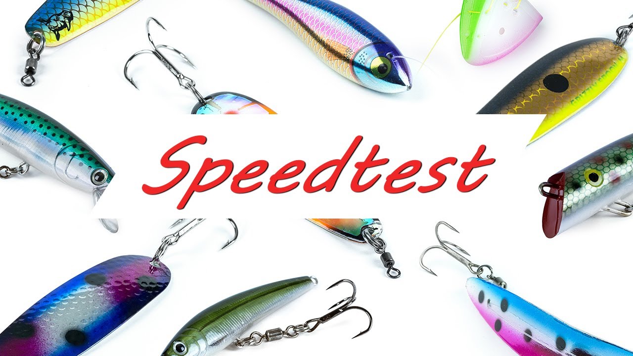 Speedtest for trolling lures and teaser heads