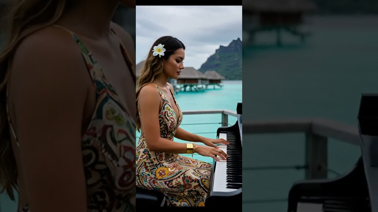 🌟 Tropical Vibes: Piano + Violin Beautiful Melody 🎶🌺