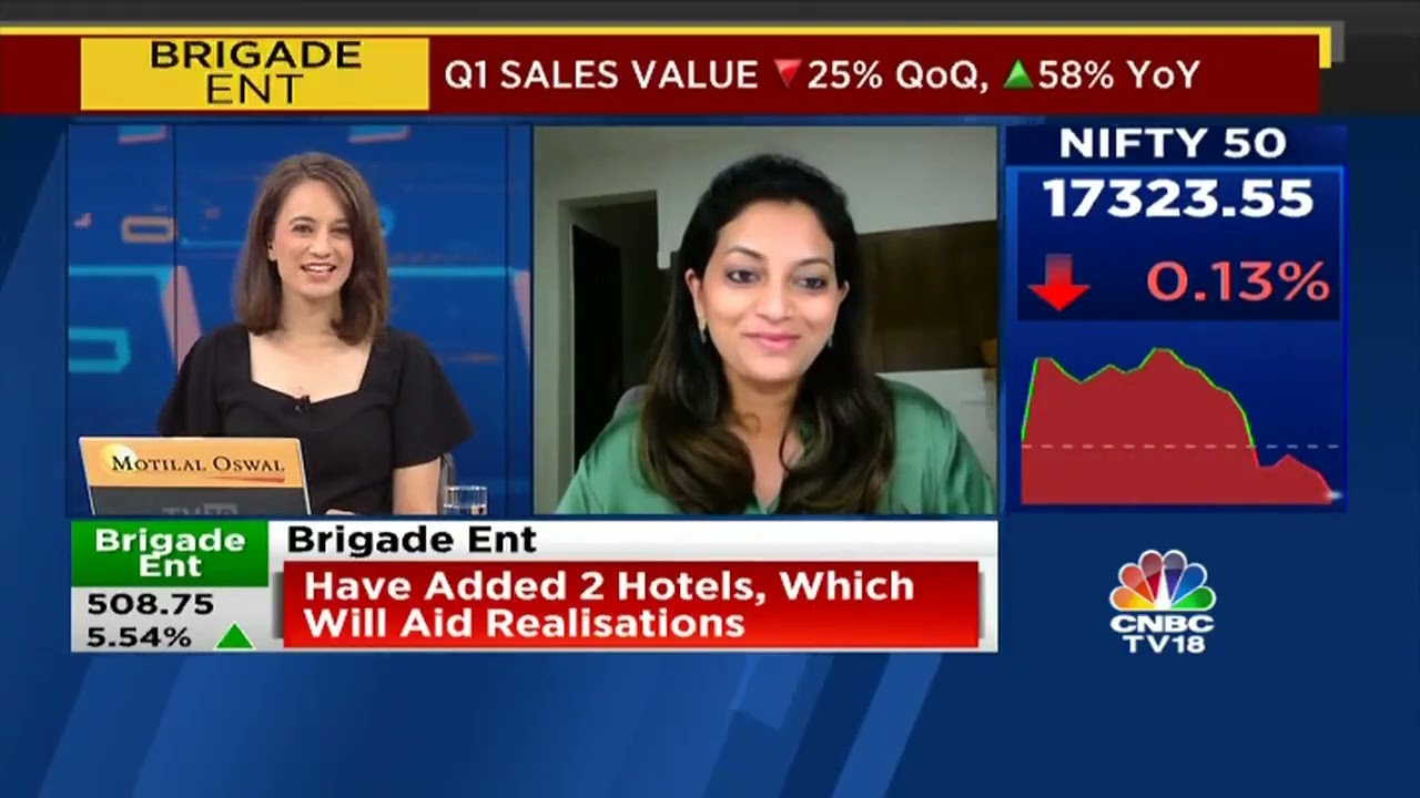 Pavitra Shankar on Brigade Group Q1 FY 23 Results | CNBC TV18