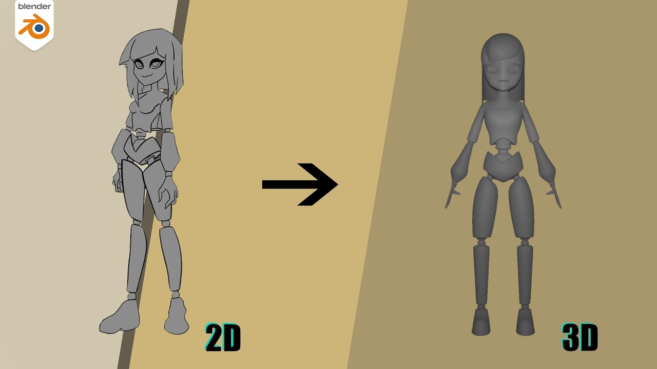 [Blender] Robot Character Modeling Tutorial - [Part 2]