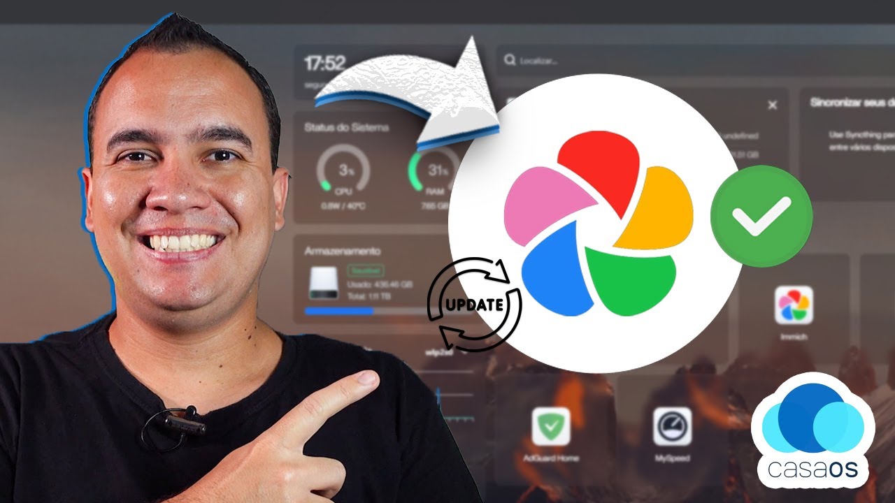Como ATUALIZAR IMMICH no CASAOS | Xubuntu + CasaOS - EP12