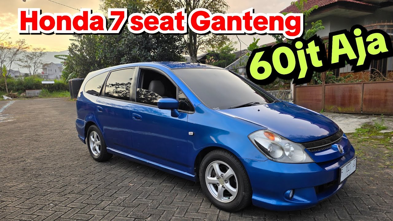 60jt #mobilbekas keluarga 7 seat Honda Stream gen2 Facelift AT 2004 mulus di Atmajaya Malang #real 