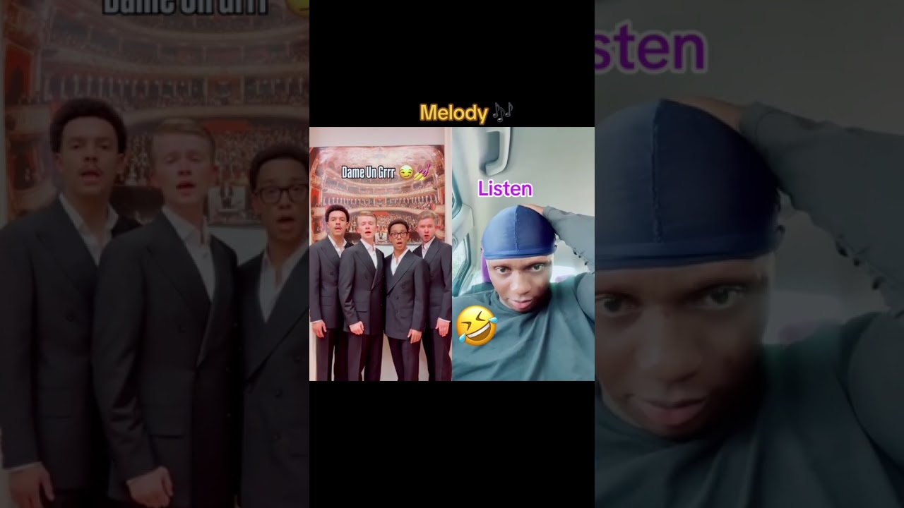 Black and white German boys sing in melody with harmonic voice tune 