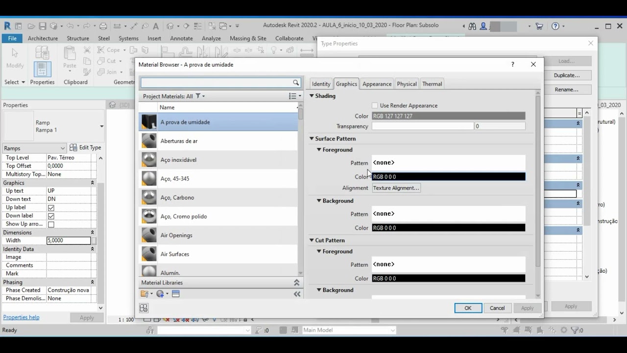 REVIT 2022 - AULA 62 - RAMPA - cálculo automático