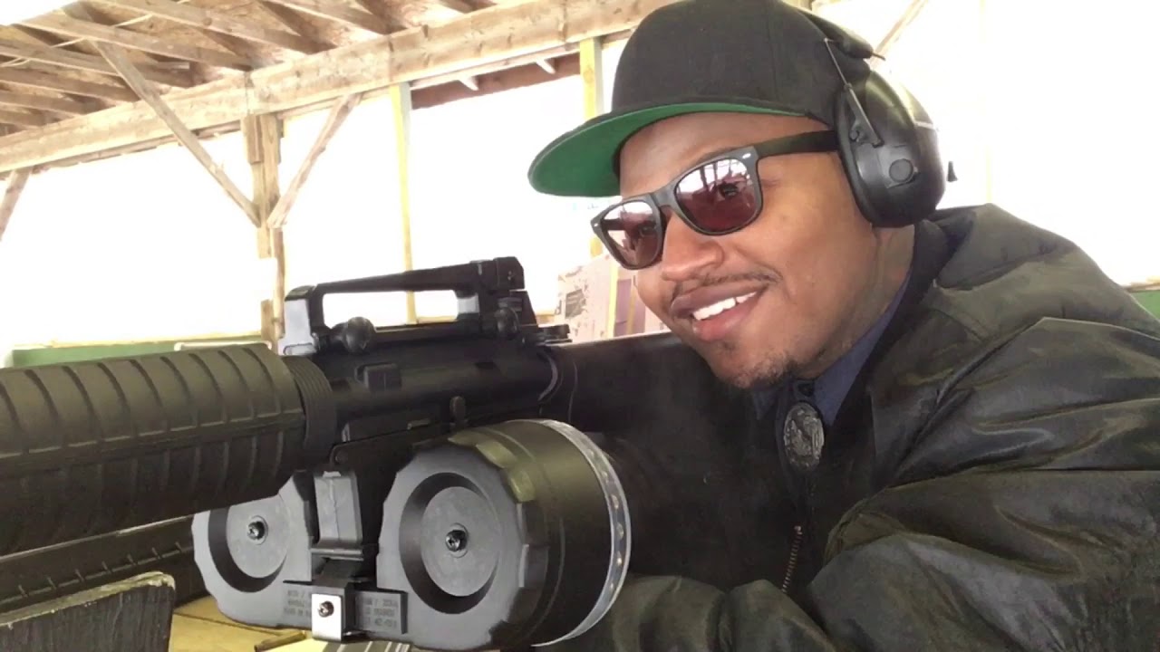 KCI 100 round drum AR15 mag shoot