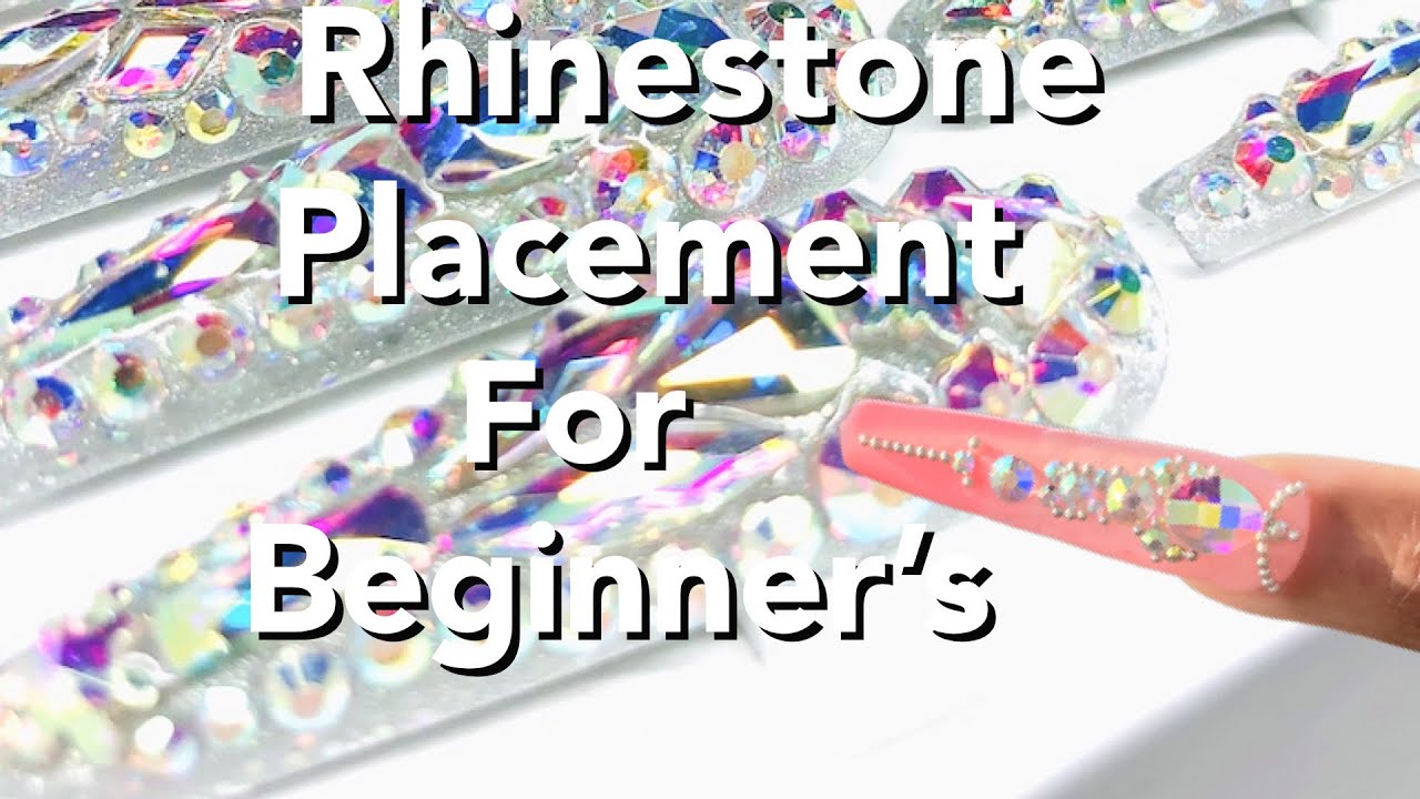 BEGINNER RHINESTONE TUTORIAL|HOW TO APPLY CRYSTALS TO NAILS