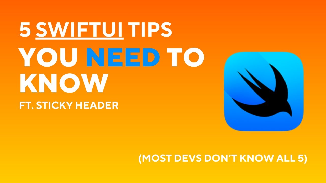 5 Essential SwiftUI Layout Tips You Need to Know (2025) | iOS | SwiftUI