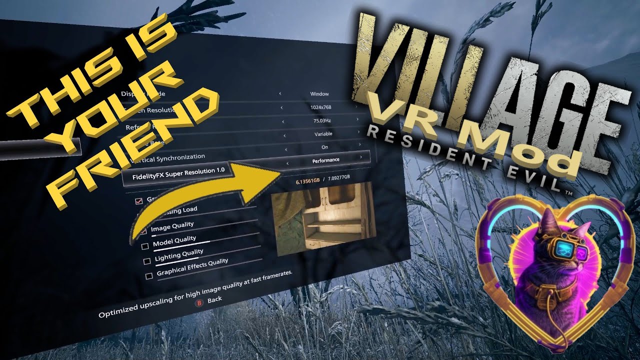 Настройки для Resident Evil Village VR MOD от Praydog