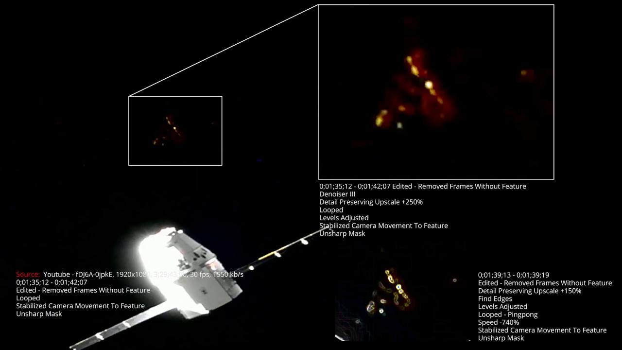 Analysis Of Historical UFO Video: Enhanced & Stabilized - "Dragon Rendezvous (CRS-16)"