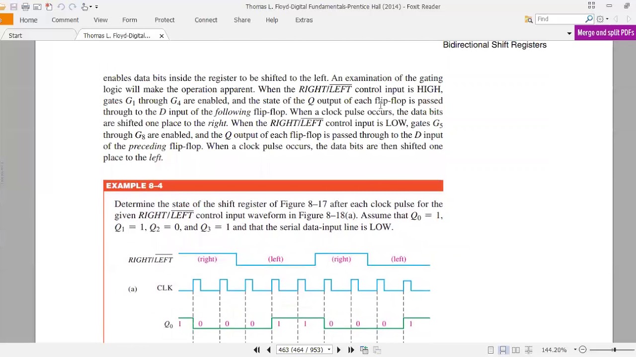 bidirectional shift register