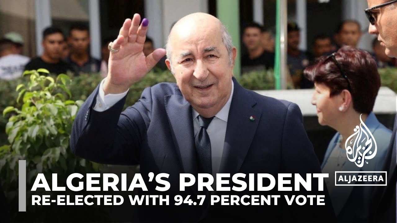 Algeria&rsquo;s Abdelmadjid Tebboune re-elected president with 94.7 percent vote