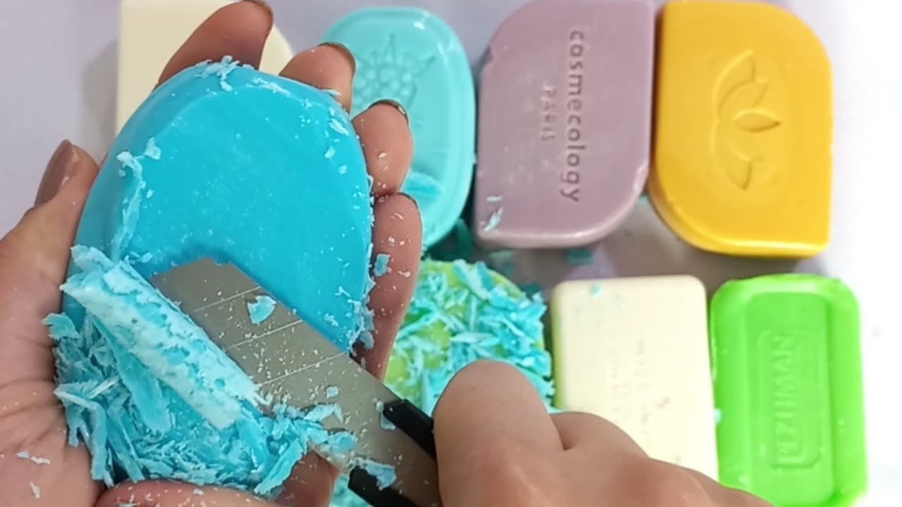 ✨ Satisfying Soap Cutting ASMR 🧼 | Colorful Soap Crunch Sounds for Relaxing 💖[2]