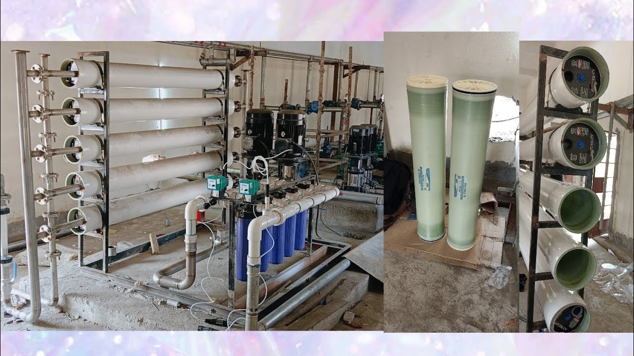 // RO plant installation // 8040 membrane install // #live  #water #service #raipur #india