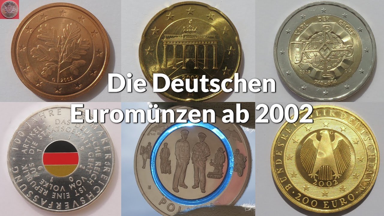 Die Deutschen Euromünzen ab 2002 - Geheime Münzzeichen, Polymerringe und die einzige Goldunze