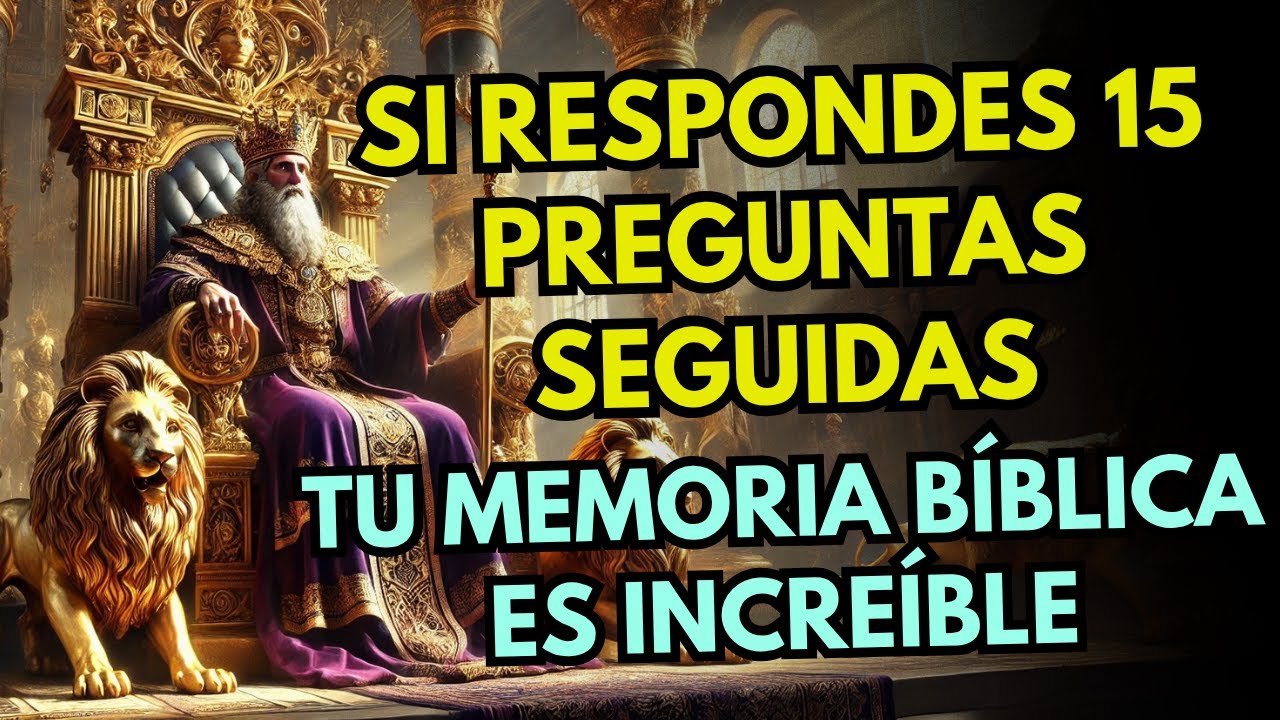 📖 ¿Tienes la Memoria Bíblica de un Rey? Solo el 2% Puede Contestar Estas 15 Preguntas Seguidas 😱🧠