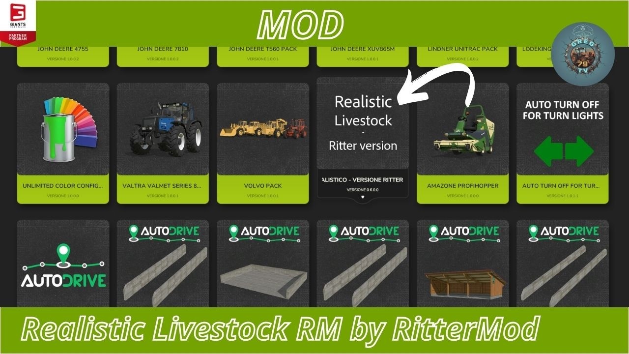 Farming Simulator 25 Mod Realistic Livestock RM by RitterMod