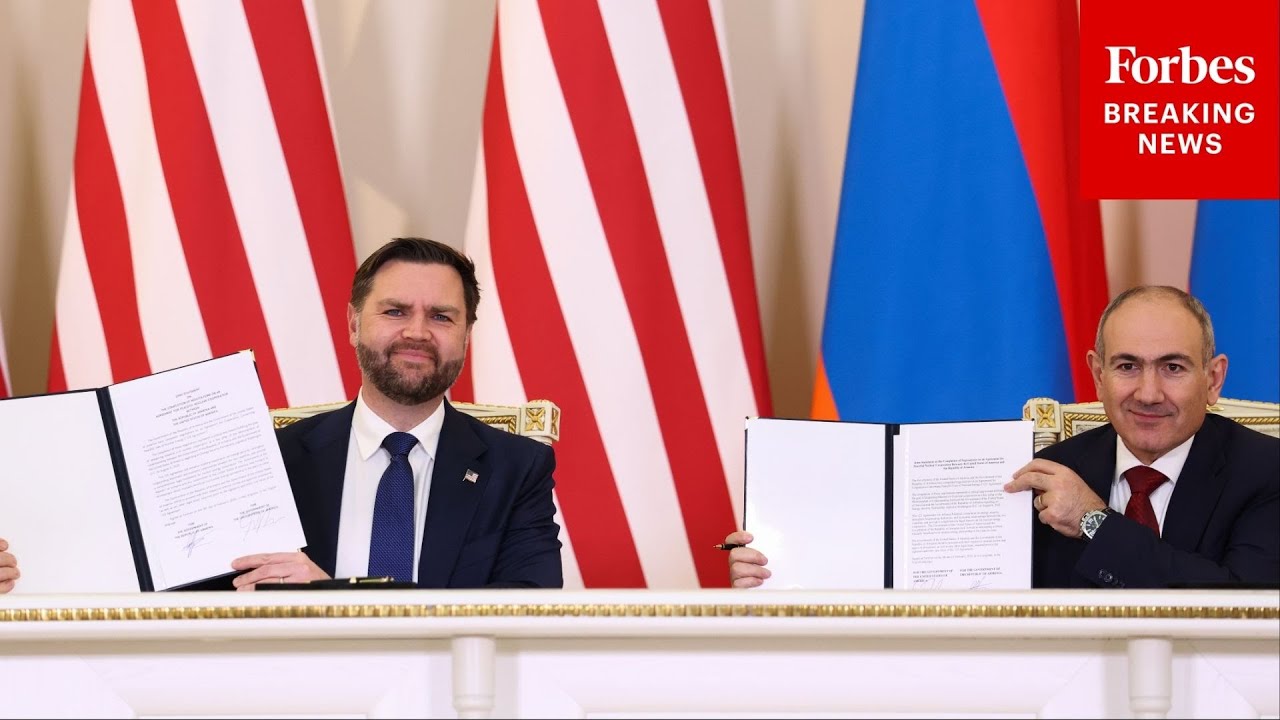 JD Vance And Armenian Prime Minister Sign Peaceful Nuclear Cooperation Joint Statement