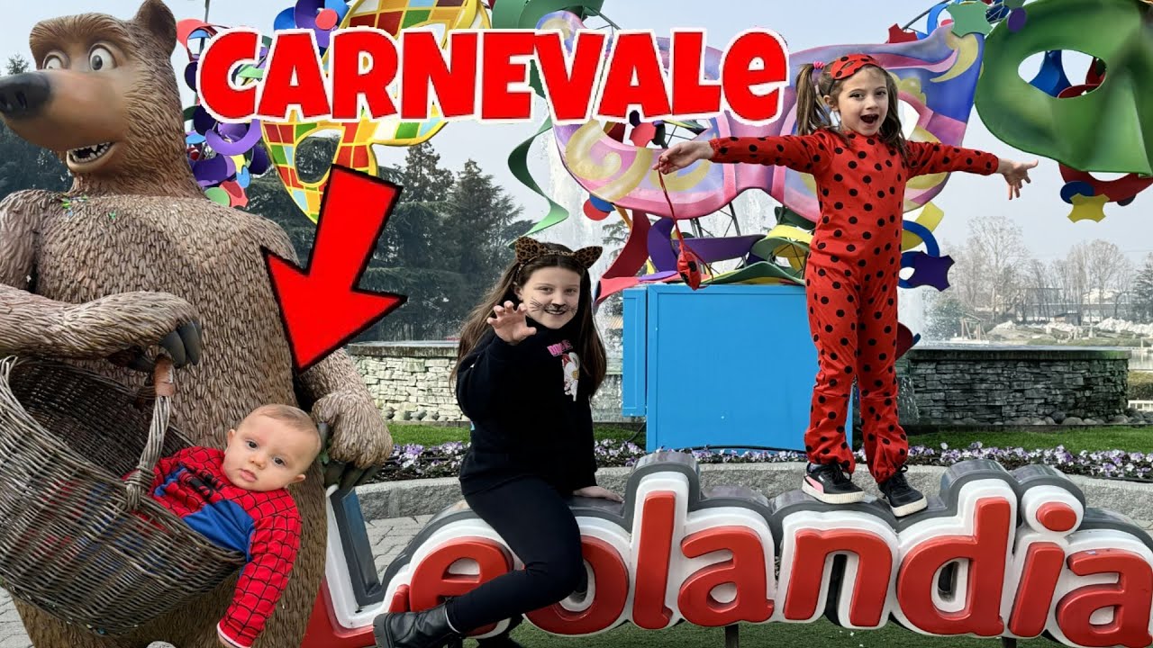 IL PRIMO CARNEVALE DI BABY ANDREA A LEOLANDIA! #cavalerifamily