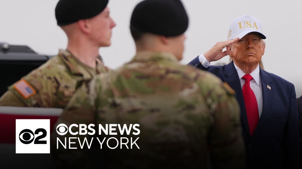 President Trump attends dignified transfer of fallen service members, calls on Iran to surrender