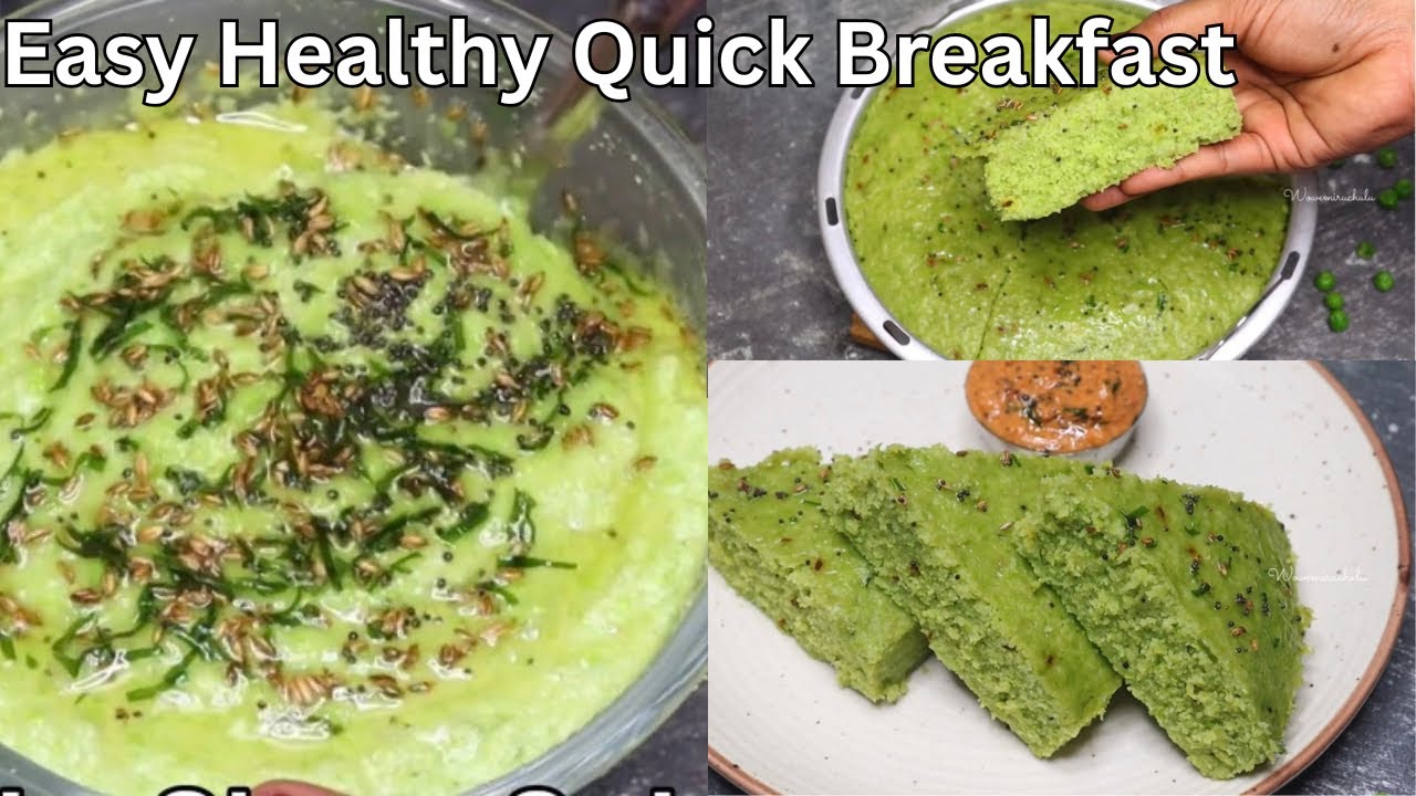 Easy Morning Breakfast | Healthy High Protein Recipes for kids lunchbox | Matar Suji Ka Nashta 