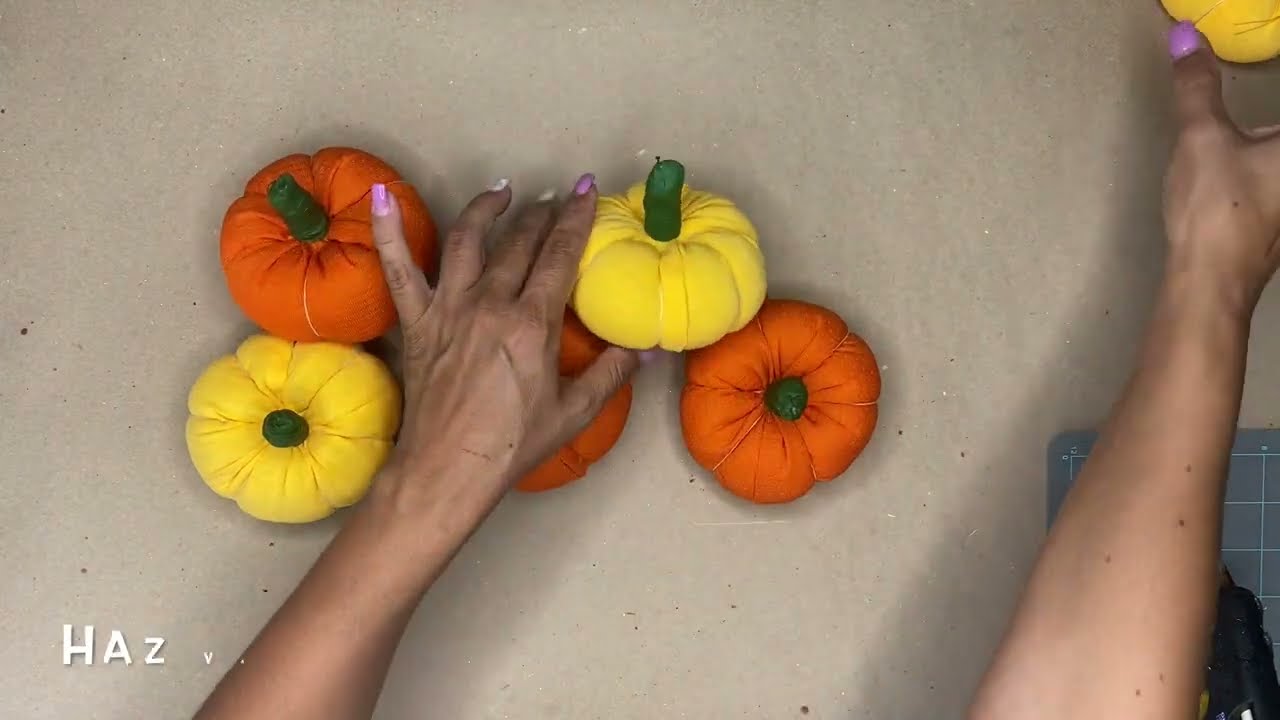Calabazas de Tela #halloween #otoño #homedecor