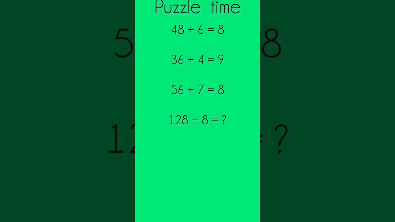 puzzle time# math game# maths iq#question
