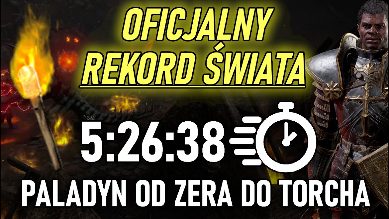 *REKORD ŚWIATA* PALADYN OD ZERA DO TORCHA SPEEDRUN 5:26:38 IGT DIABLO 2: RESURRECTED