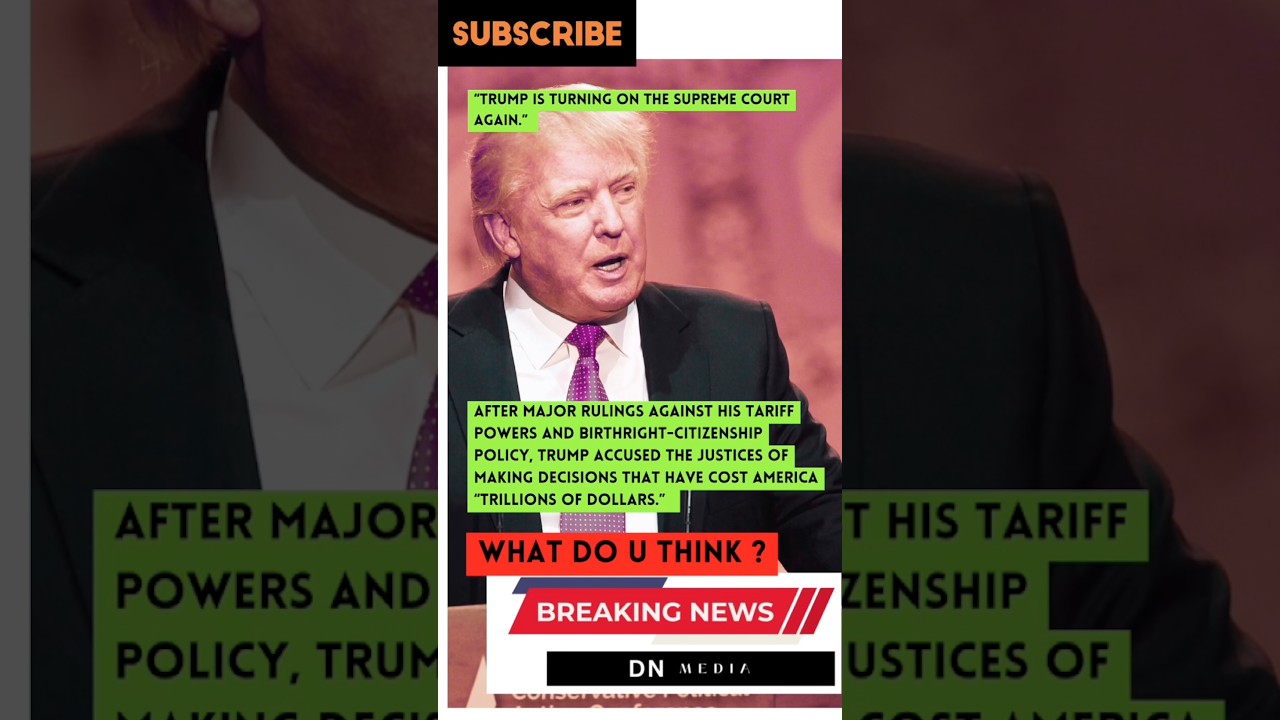 &ldquo;Trump is turning on the Supreme Court again.&rdquo; #viral #trending #usashorts #news #youtubeshorts