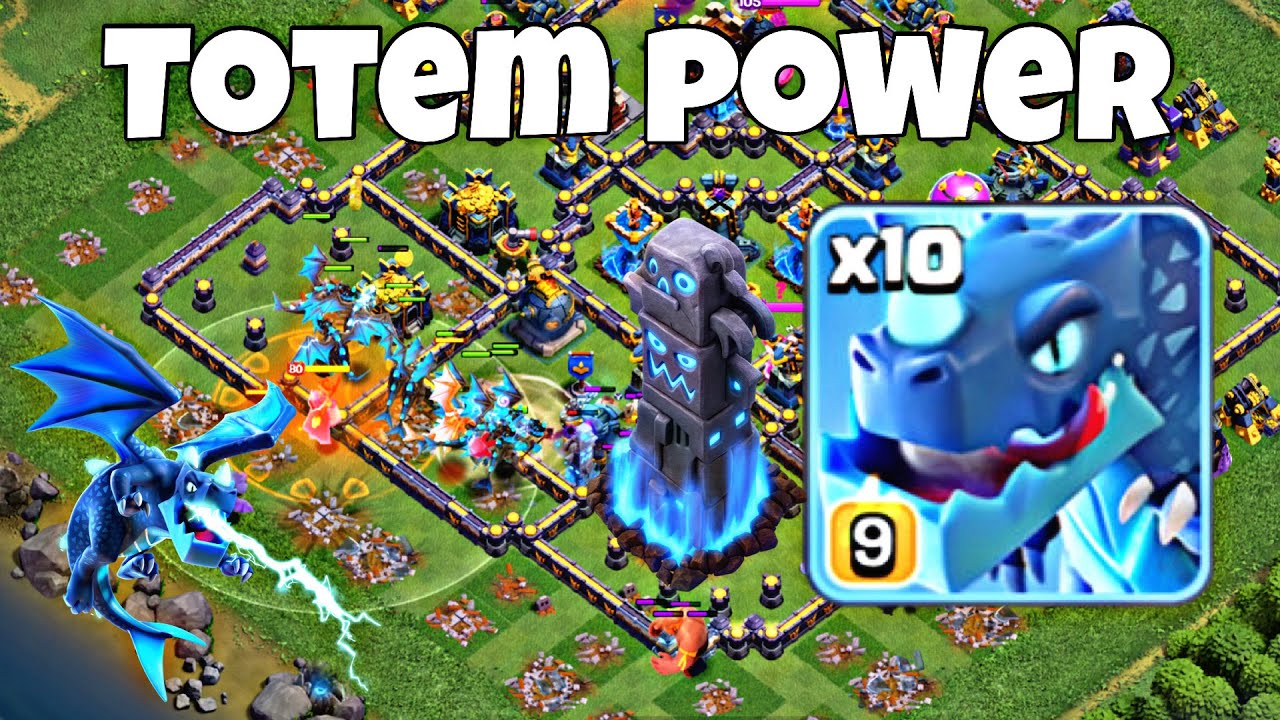 TH18 Mass Electro Dragon is BROKEN Bases!⚡ Totem Spells! Legends Attacks