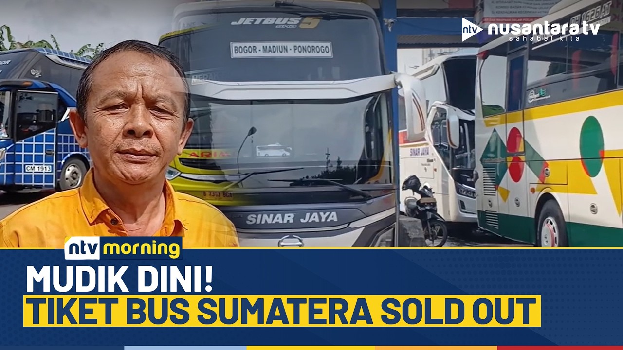 Tiket Bus Mudik Lebaran ke Sumatera dari Terminal Baranangsiang Terjual Habis | NTV MORNING