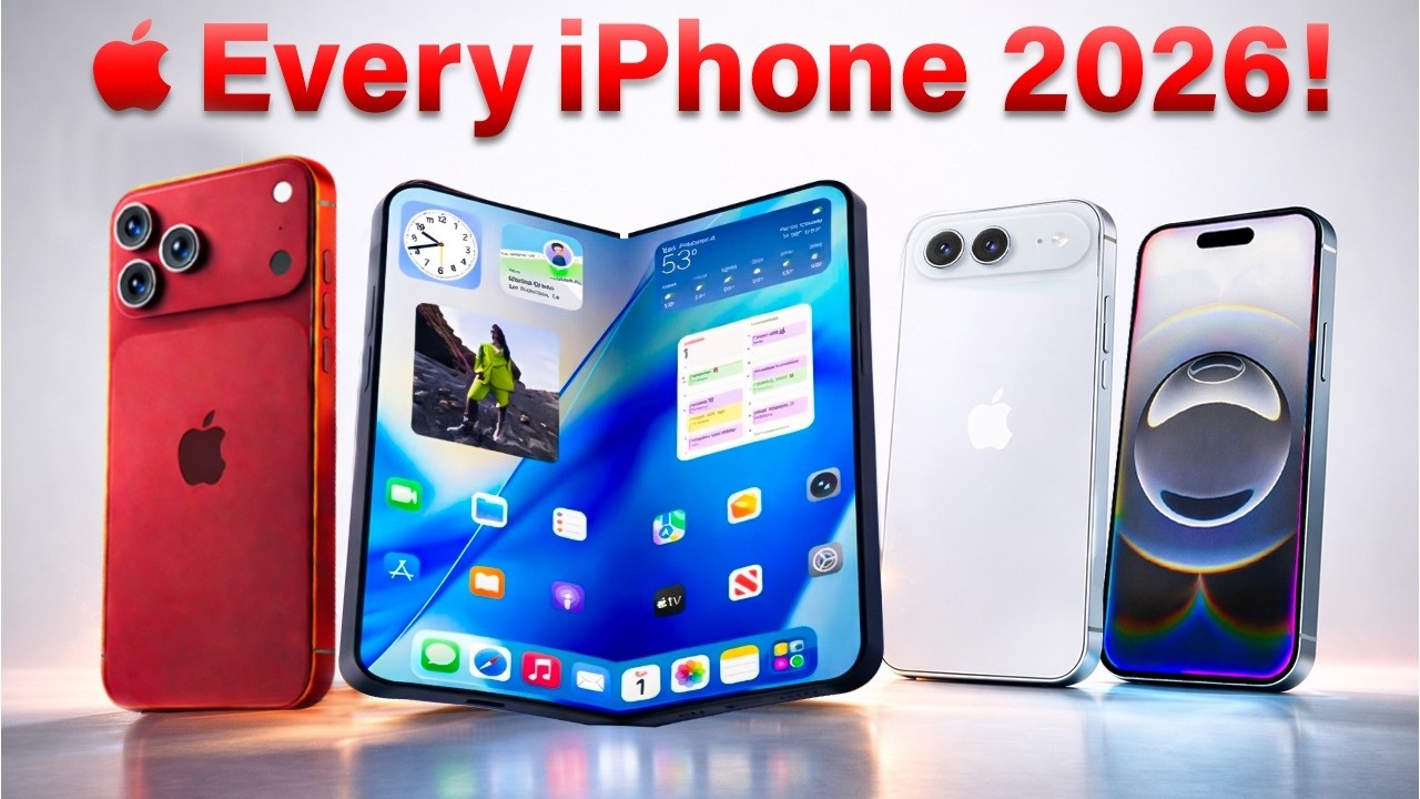 2026 iPhone Lineup LEAKED - Foldable Display, New Cameras & New Batteries