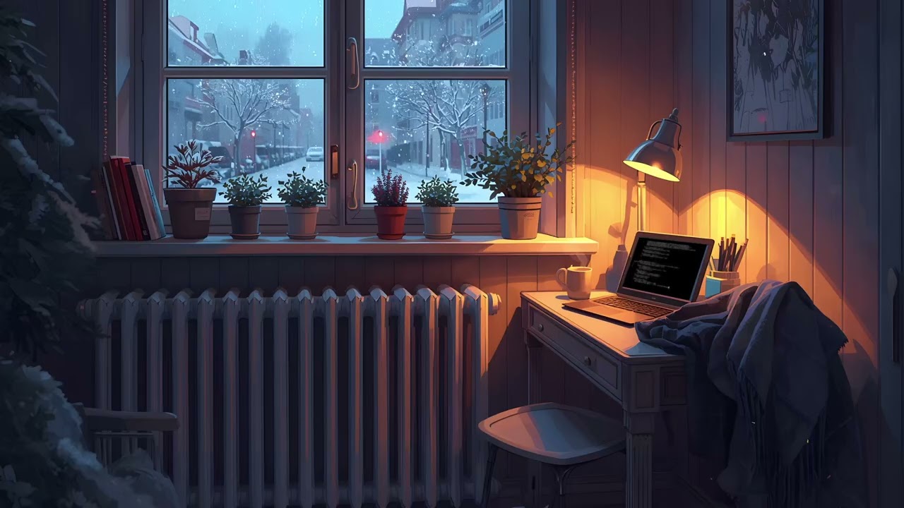 1 Hour Deep Work Session ❄️ Cozy Winter Study Ambience & Lofi for Maximum Focus