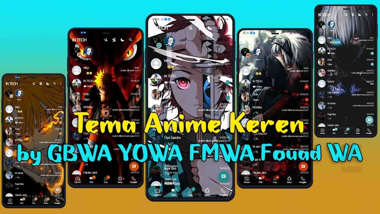 ✅KUMPULAN TEMA ANIME GB WHATSAPP YOWHATSAPP FOUAD WHATSAPP FM WHATSAPP TAMPILAN KEREN 2022