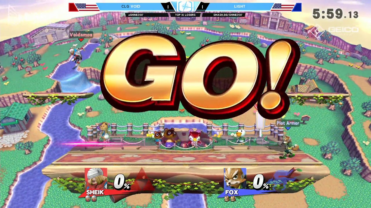 Shine 2017 Smash 4 - CLG | VoiD (Sheik) vs. Light (Fox) - Singles Top 16