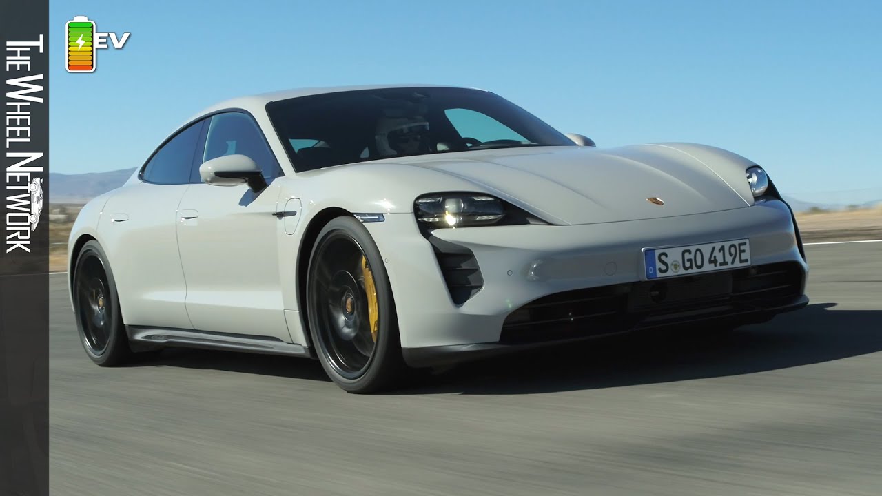 2022 Porsche Taycan GTS | Crayon (Chalk) | Driving, Interior, Exterior