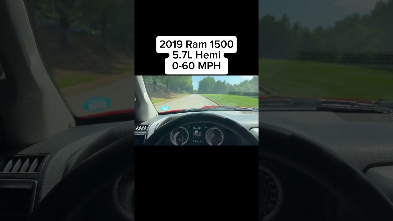 Ram 1500 5,7 л Hemi 2019 года, скорость 0–60 миль в час