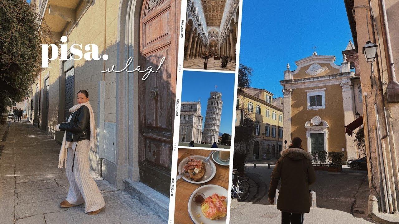 12 HOURS IN PISA VLOG! Leaning Tower, Places To Eat & A Cute Airbnb | Em & Brad