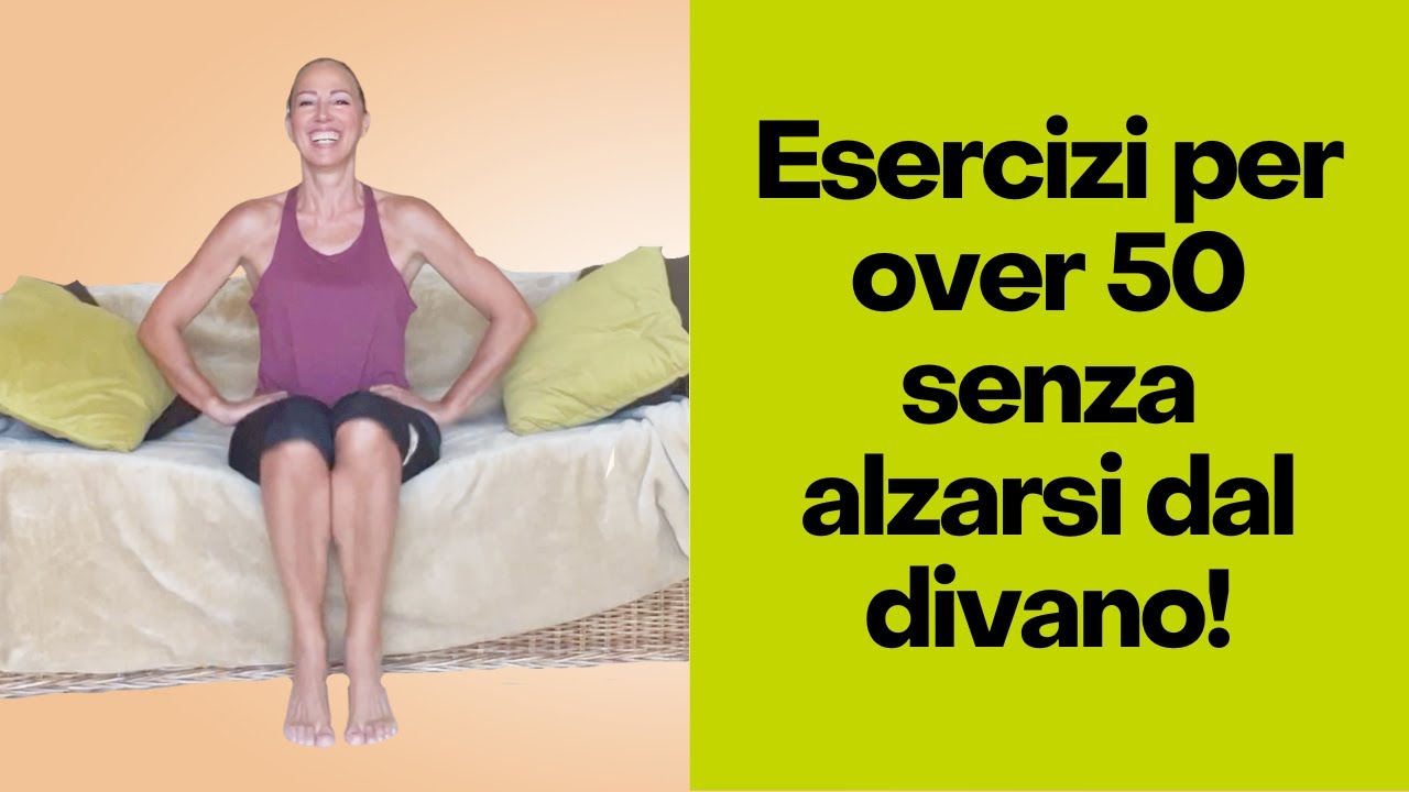 Esercizi per over 50, senza nemmeno alzarsi dal divano!