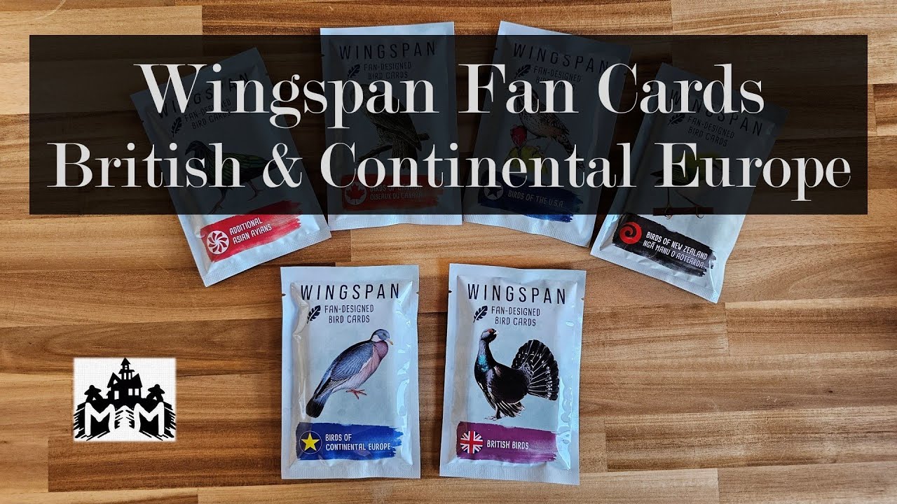 Фан-карты Wingspan British and Continental Europe